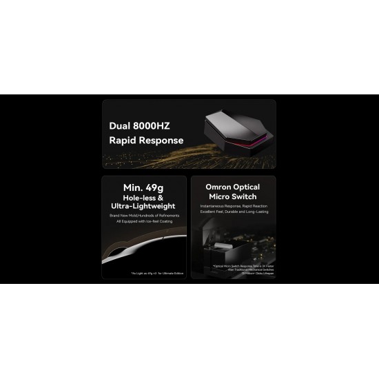 ATK професионална геймърска мишка Wireless Gaming Mouse X1 PRO - 8K, White