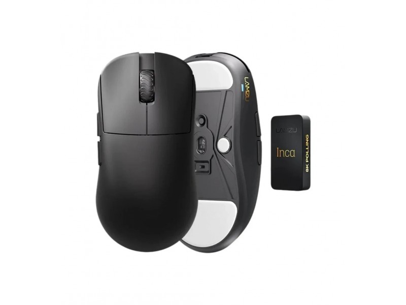 Lamzu професионална геймърска мишка INCA 8K - Wireless Gaming Mouse - Black