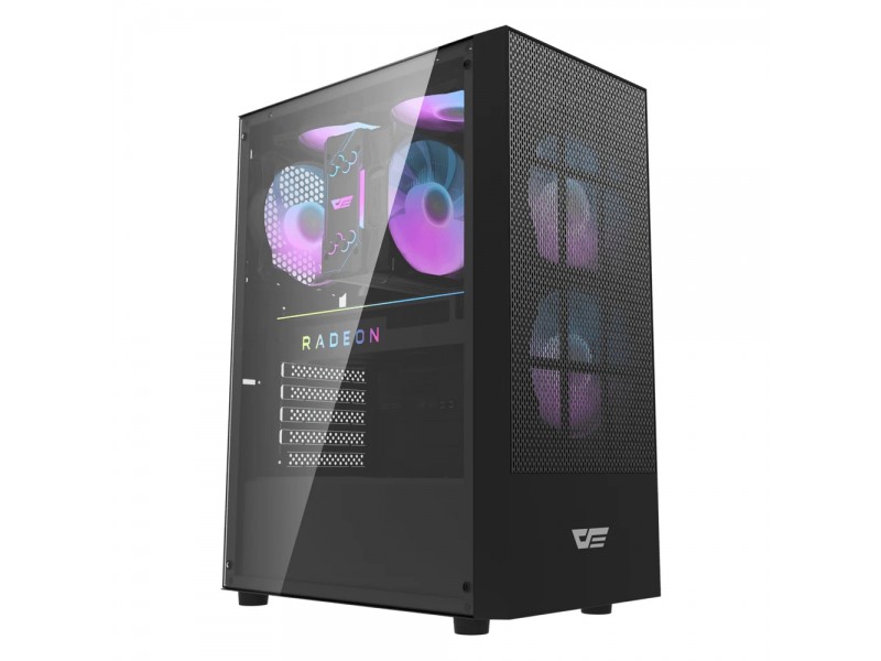 Darkflash кутия Case ATX - A290 Black - 3 x 120 mm RGB fans included
