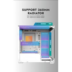 Darkflash кутия Case ATX - DS900 White - USB-C Darkflash кутия Case ATX - DS900 White - USB-C