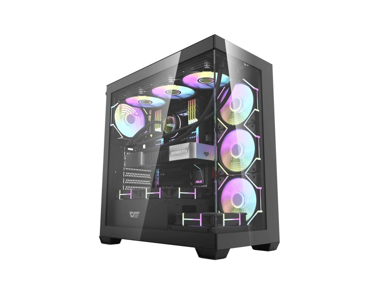 Darkflash кутия Case ATX - DS900 Black - USB-C