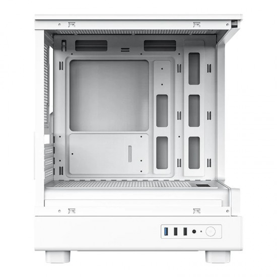 Darkflash кутия Case mATX - DB330M White - Reversed fans included