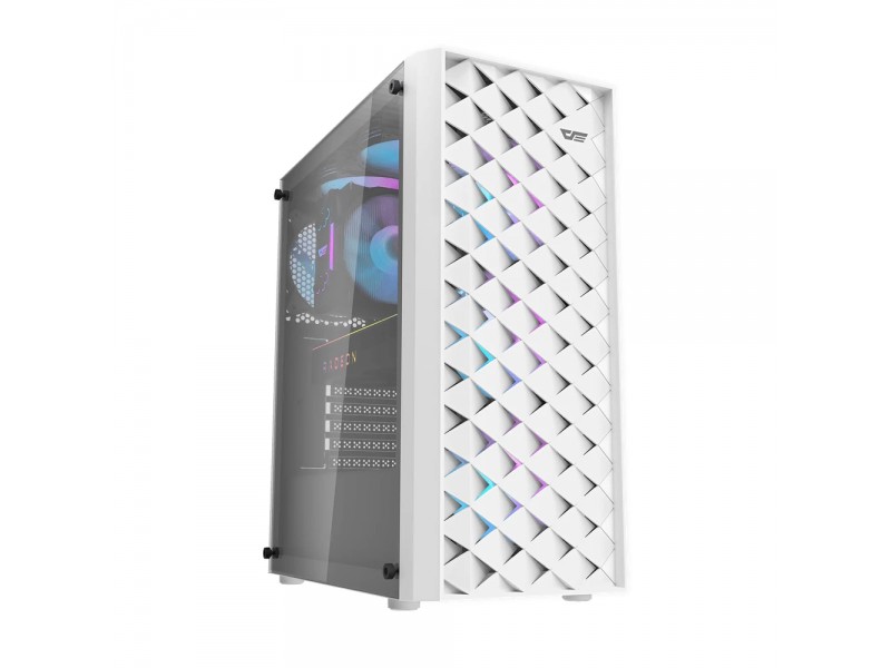 Darkflash кутия Case ATX - DK351 White - 4 fans included