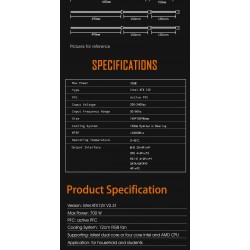 Aigo захранващ блок PSU 700W - Warrior AK700 RGB Aigo захранващ блок PSU 700W - Warrior AK700 RGB
