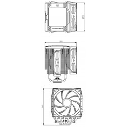 Thermalright охладител CPU Cooler Peerless Assassin 120 Digital A-RGB White - Dual-Tower - LGA1851/AM5 Thermalright охладител CPU Cooler Peerless Assassin 120 Digital A-RGB White - Dual-Tower - LGA1851/AM5
