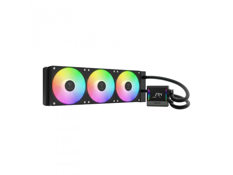 Gamdias водно охлаждане Water Cooling Chione E4-360 - LCD Screen, A-RGB