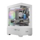 Gamdias кутия Case mATX - AURA GC9M White - 3 x 120 mm A-RGB, Tempered Glass