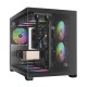 Gamdias кутия Case mATX - AURA GC10M - 3 x 120 mm A-RGB, Tempered Glass