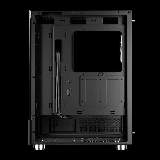 Gamdias кутия Case ATX - ATLAS E1 - 3 x 120 mm A-RGB, Digital Display, Tempered Glass