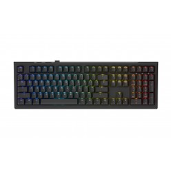 Ducky професионална геймърска механична клавиатура Professional Gaming Mechanical Keyboard One X Wireless Black - Ducky AI Switches [Linear], Bluetooth, 2.4