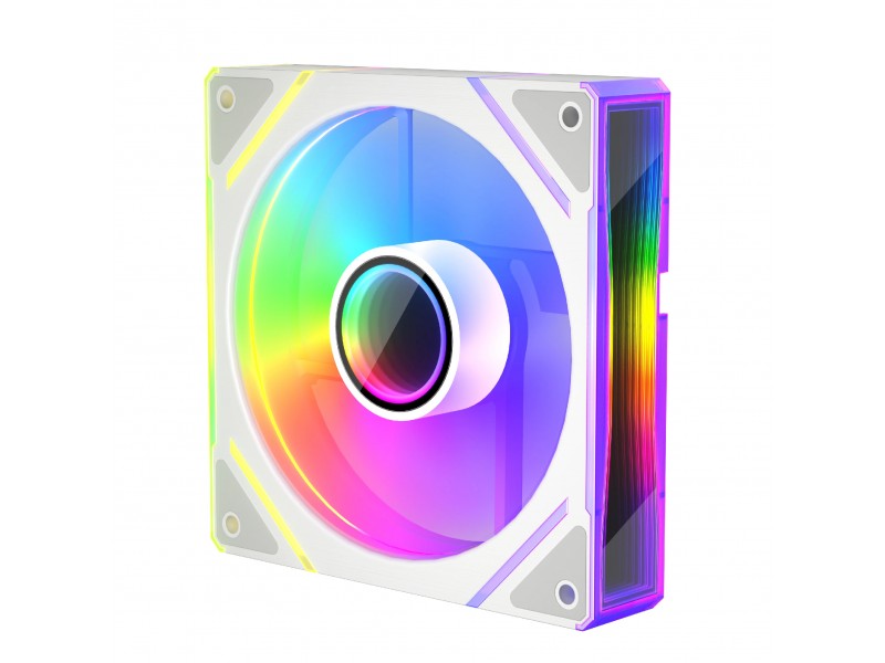 1stPlayer вентилатор Fan 120mm FC7-WH - Infinity Mirror ARGB - White