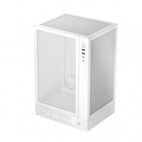 DeepCool кутия Case mini-ITX - CH170 DIGITAL White