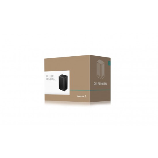 DeepCool кутия Case mini-ITX - CH170 DIGITAL