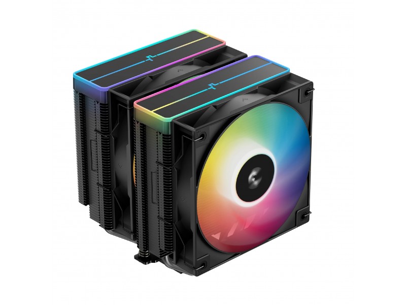 DeepCool охладител CPU Cooler AG620 BK - Addressable RGB V2, Dual-Tower - LGA1851/AM5