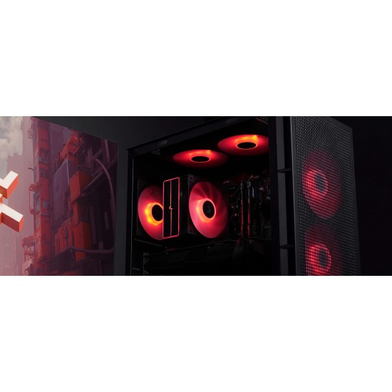 DeepCool охладител CPU Cooler AG400 Black - Addressable RGB V2 - LGA1851/AM5