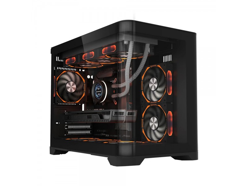 1stPlayer кутия Case mATX - UV6 Black