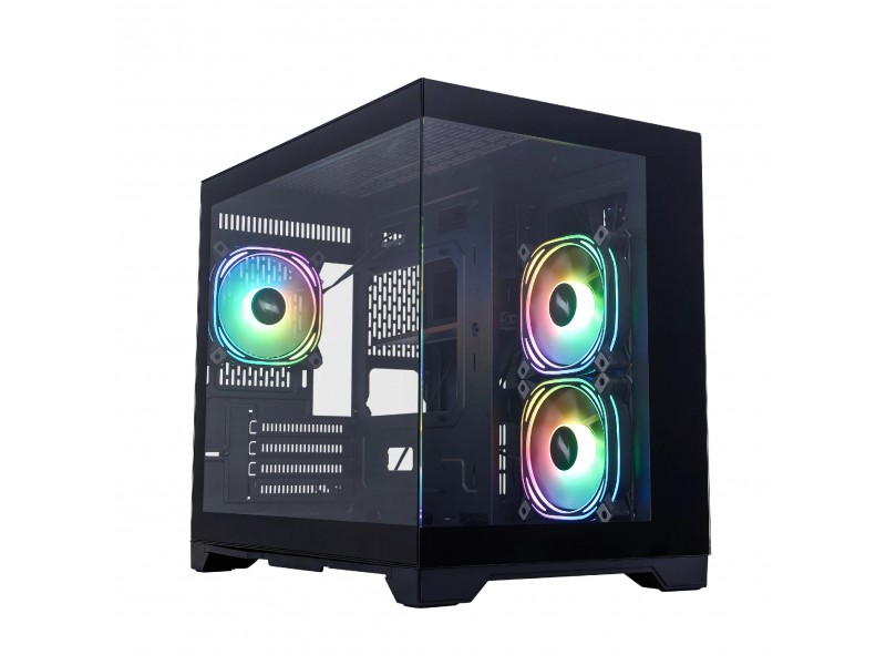 1stPlayer кутия Case mATX - MV6-TP Black - 3 fans included