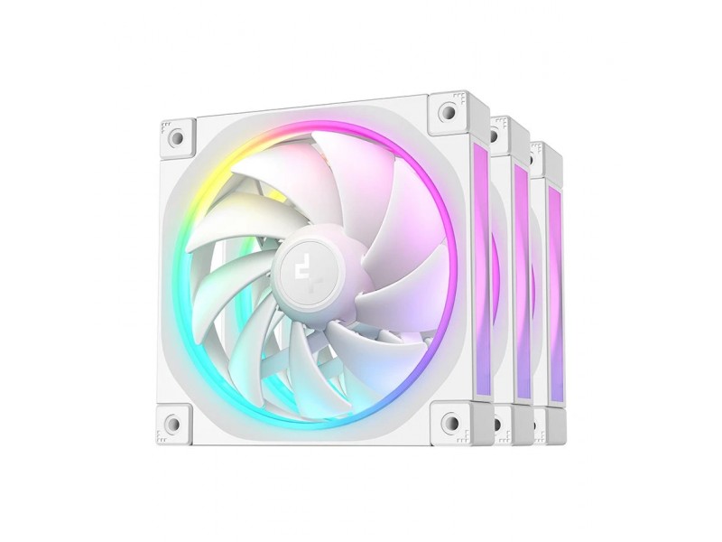 DeepCool Комплект вентилатори Fan Pack 3-in-1 3x120mm - FL12 White, Addressable RGB
