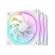 DeepCool Комплект вентилатори Fan Pack 3-in-1 3x120mm - FL12 White, Addressable RGB