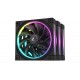 DeepCool Комплект вентилатори Fan Pack 3-in-1 3x120mm - FL12 Black, Addressable RGB
