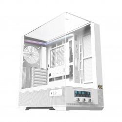 Xigmatek кутия Case EATX - Vision Arctic - 7 ARGB Fans, LCD Display Panel, Smart Fan Control Xigmatek кутия Case EATX - Vision Arctic - 7 ARGB Fans, LCD Display Panel, Smart Fan Control