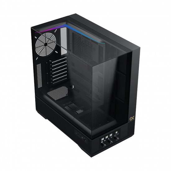 Xigmatek кутия Case EATX - Vision - 7 ARGB Fans, LCD Display Panel, Smart Fan Control