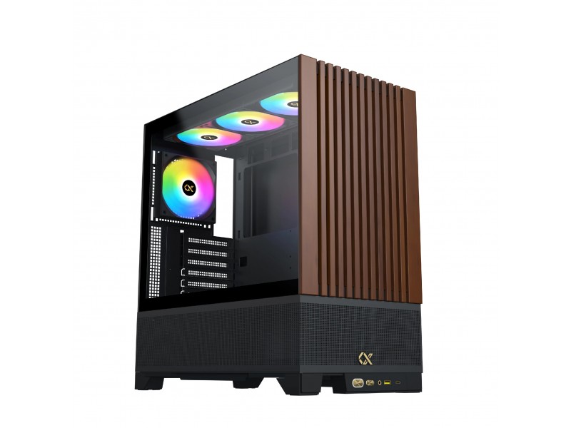 Xigmatek кутия Case EATX - Endorphin WD, Addressable RGB, Wood