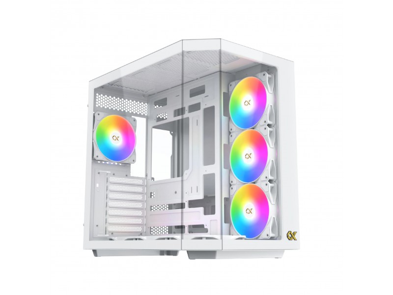 Xigmatek кутия Case EATX - Cubi II Arctic - 7 ARGB Fans