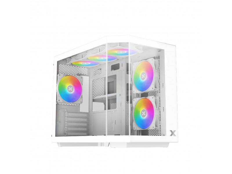 Xigmatek кутия Case mATX - Cubi M Arctic - 6 ARGB Fans