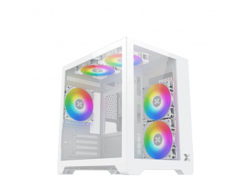 Xigmatek кутия Case mATX - Aqua M Lite Arctic - 5 ARGB Fans