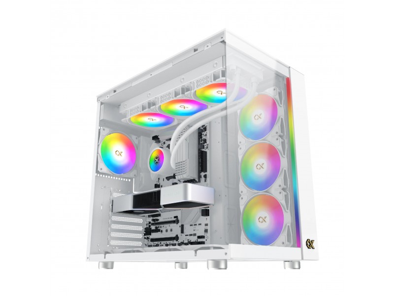 Xigmatek кутия Case EATX - AQUA ULTRA Arctic - 7 ARGB Fans