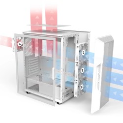 Zalman кутия Case ATX - i3 NEO ARGB White - Mesh, aRGB, Tempered Glass Zalman кутия Case ATX - i3 NEO ARGB White - Mesh, aRGB, Tempered Glass