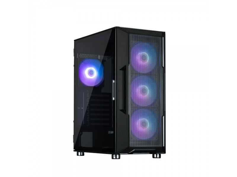 Zalman кутия Case ATX - i3 NEO ARGB Black - Mesh, aRGB, Tempered Glass