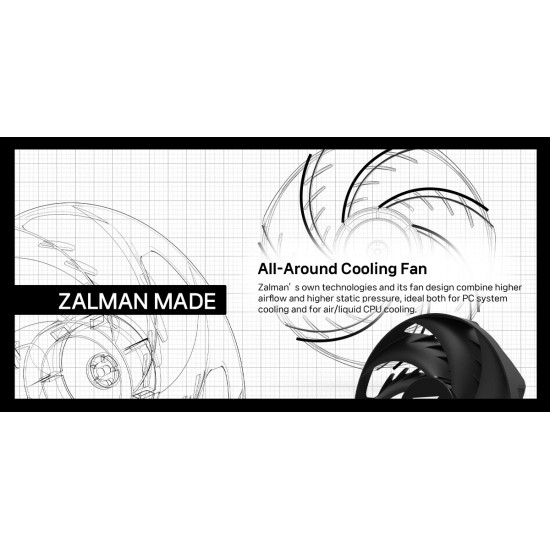 Zalman охлаждане за процесор CPU Cooler CNPS9X PERFORMA PLUS BLACK LGA1851/AM5