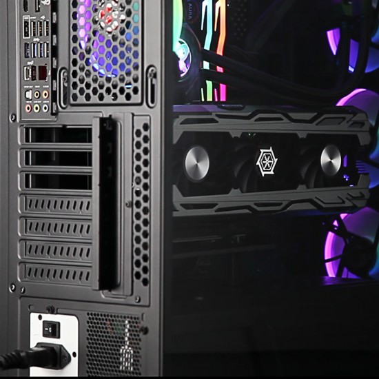 Raijintek кутия Case EATX - PONOS TG4 - 4 x 120mm ARGB Fans, Tempered Glass