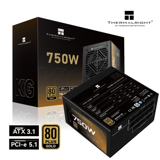 Thermalright захранване PSU ATX 3.1 750W Gold, Full Modular - TR-KG750
