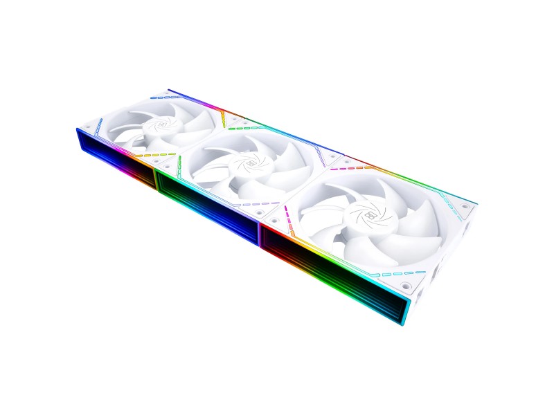 Thermalright Комплект вентилатори Fan Pack 3-in-1 3x120mm - TL-M12QW x 3 - White, Infinity Mirror, Daisy-Chain, A-RGB