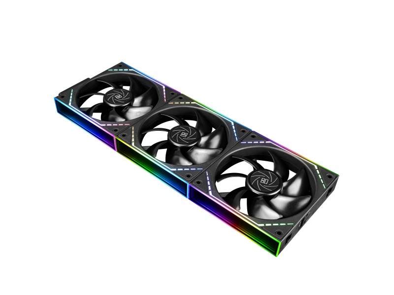 Thermalright Комплект вентилатори Fan Pack 3-in-1 3x120mm - TL-M12Q x 3 - Infinity Mirror, Daisy-Chain, A-RGB