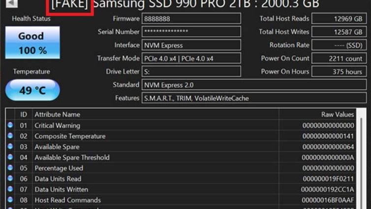 CrystalDiskInfo 9.9.0 вече засича фалшиви Samsung SSD дискове