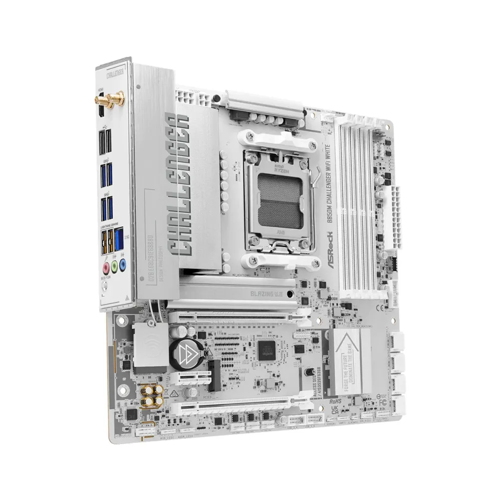 Дънна платка ASRock B850M CHALLENGER WIFI WHITE socket AM5 Дънна платка ASRock B850M CHALLENGER WIFI WHITE socket AM5