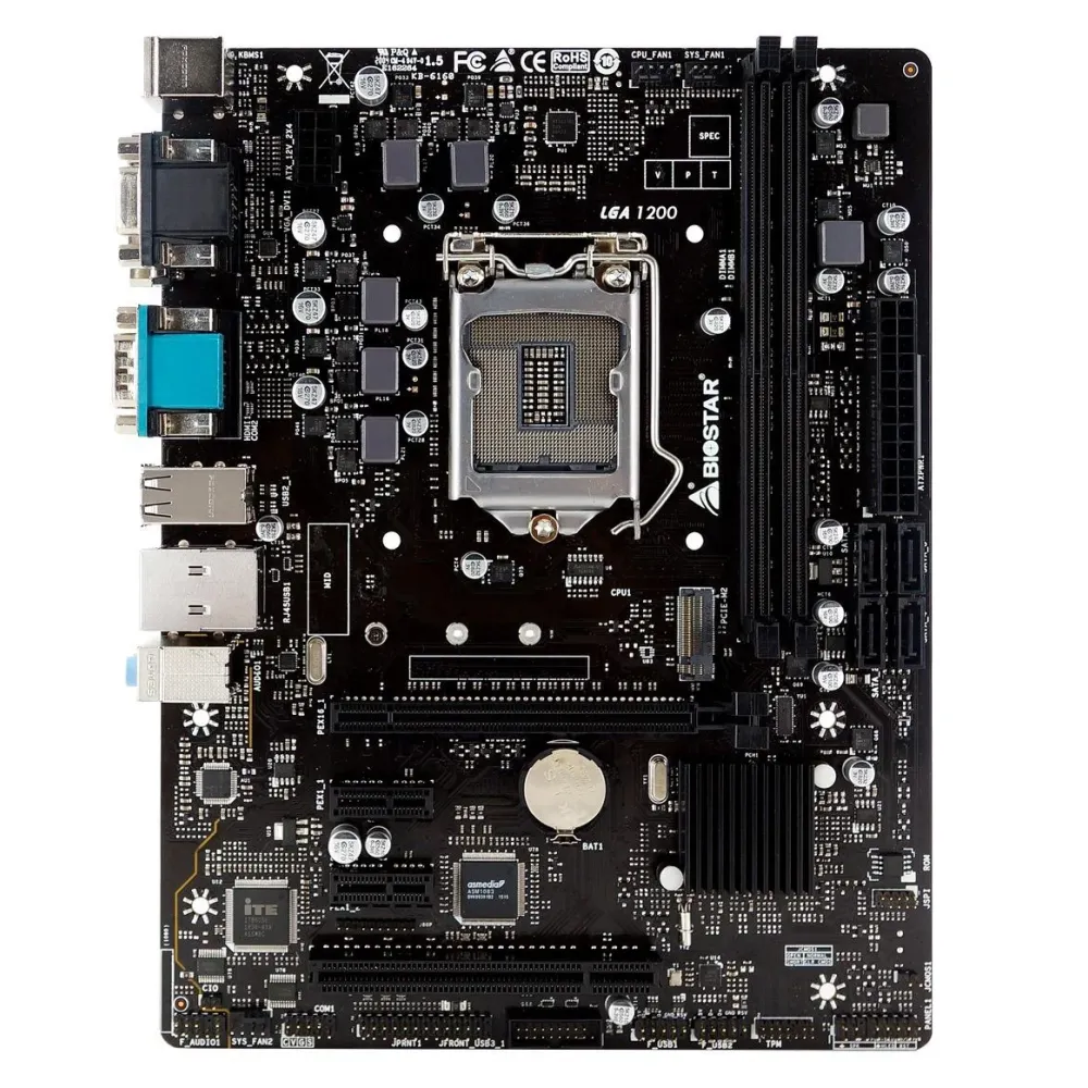 Дънна платка BIOSTAR H410MHG Version 6.0, mATX, socket 1200 Дънна платка BIOSTAR H410MHG Version 6.0, mATX, socket 1200