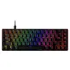 Геймърскa механична клавиатура HyperX Alloy Origins 65, HyperX Aqua суичове, Черен