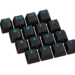Капачки за механична клавиатура ENDORFY - 124 бр PBT - Черно