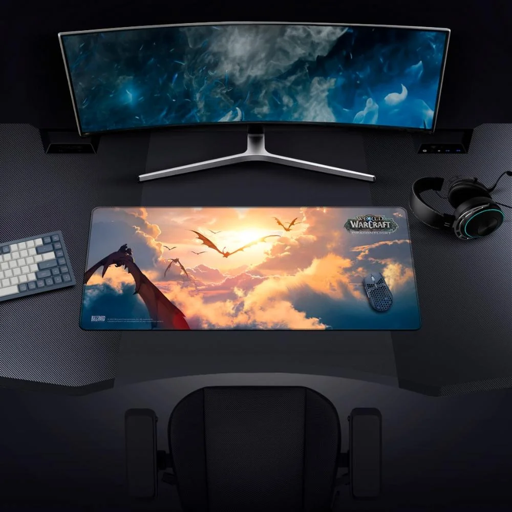 Геймърски пад World Of WarCraft Dragonflight - Clouds, XL