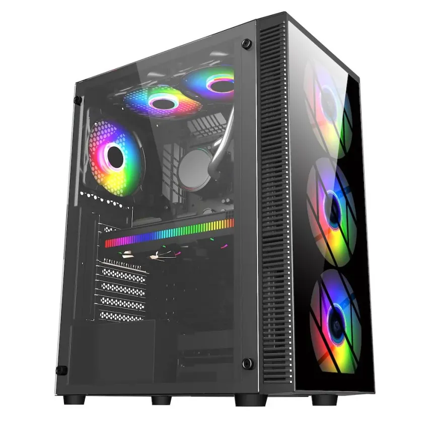 Кутия FSP CMT192 TG ATX Mid Tower, Черна Кутия FSP CMT192 TG ATX Mid Tower, Черна
