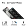 Безжична механичка клавиатура Keychron Q1 Ultra 8K Black - Silk POM Switch Red Безжична механичка клавиатура Keychron Q1 Ultra 8K Black - Silk POM Switch Red