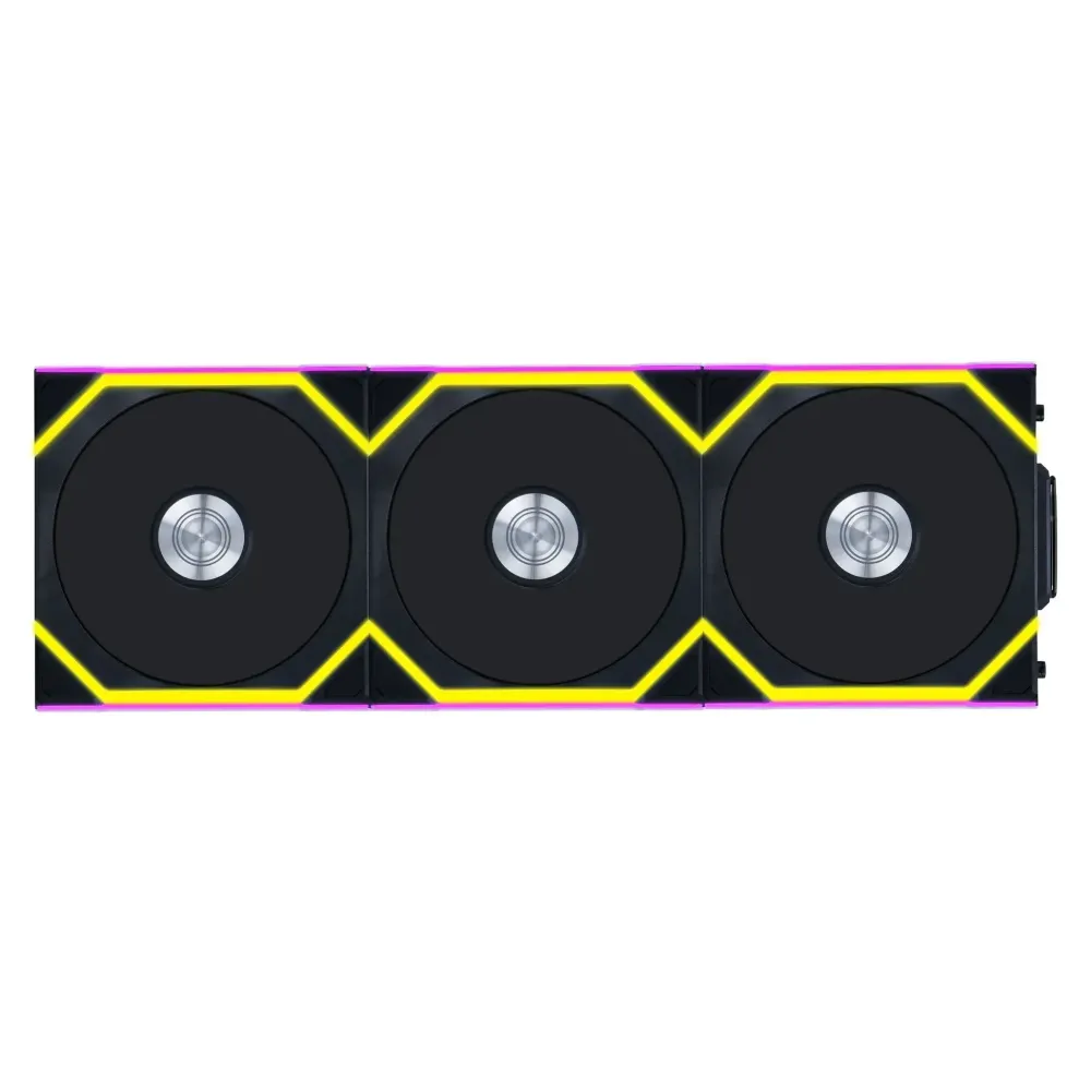 Вентилатори 3бр Lian Li UNI FAN SL Wireless ARGB PWM Reverse Blade - 120 mm Черен + Контролер
