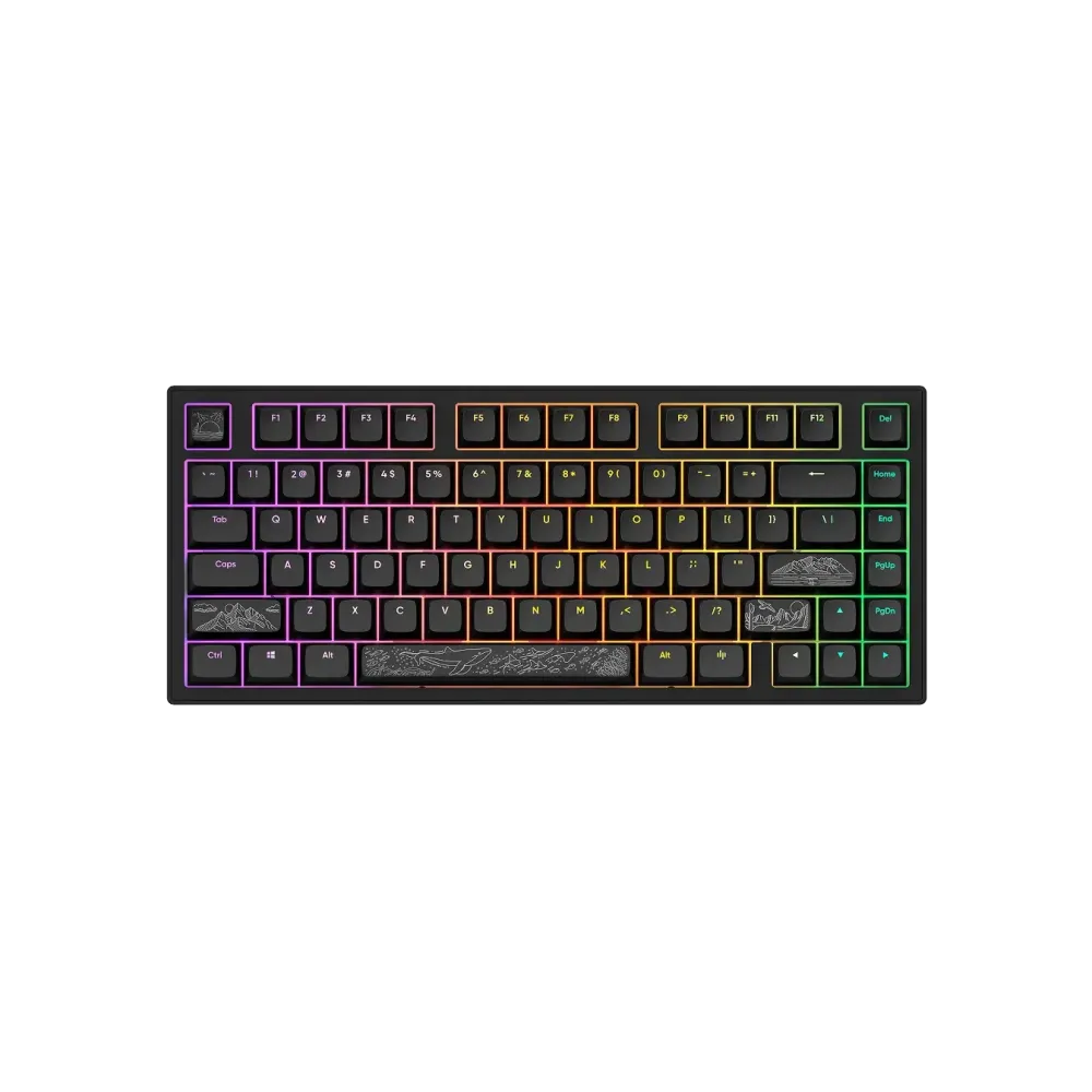 Геймърскa механична клавиатура Dark Project ALU81A Terra Nostra V2 Black RGB