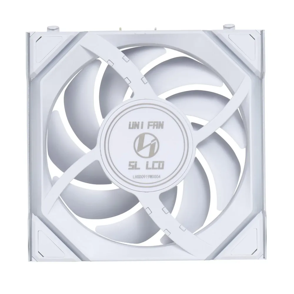 Вентилатор Lian Li UNI FAN SL Wireless LCD Reverse Blade ARGB PWM - 120 mm Бял