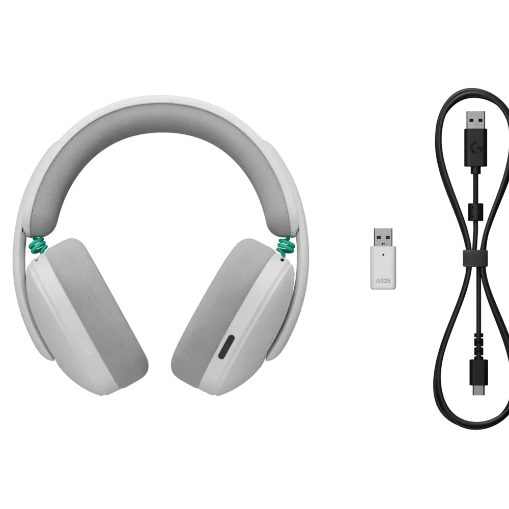 Геймърски слушалки Logitech G325 Ligthspeed Wireless, Микрофон, Бял